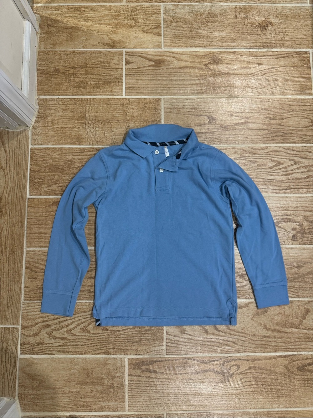 Blue gymboree long sleeve polo shirt